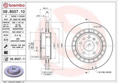DISC FRANA BREMBO 09B50711 1