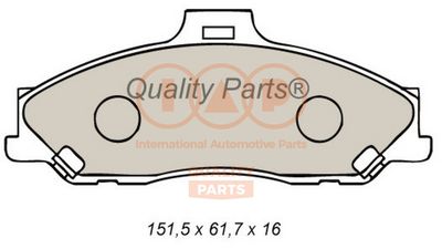 Комплект тормозных колодок, дисковый тормоз IAP QUALITY PARTS 704-11072 для FORD RANGER