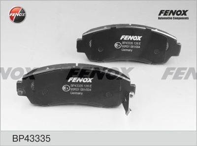 Комплект тормозных колодок, дисковый тормоз FENOX BP43335 для HAVAL H5