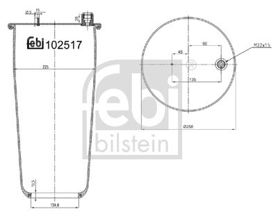 FEBI BILSTEIN Federbalg, Luftfederung