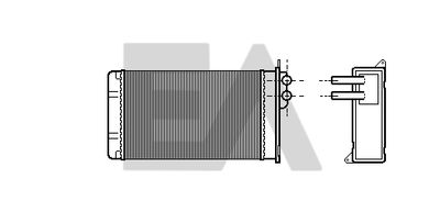 Теплообменник, отопление салона EACLIMA 45C67003 для SEAT MALAGA