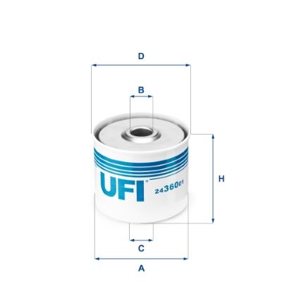 Топливный фильтр UFI 24.360.01 для DAEWOO LUBLIN