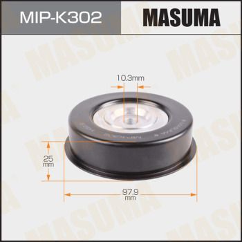 Натяжитель ремня, клиновой зубча MASUMA MIP-K302 для MITSUBISHI MIRAGE
