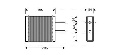 SCHIMBATOR CALDURA INCALZIRE HABITACLU AVA QUALITY COOLING KA6047