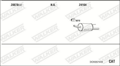 Изпускателна система WALKER DCK057443