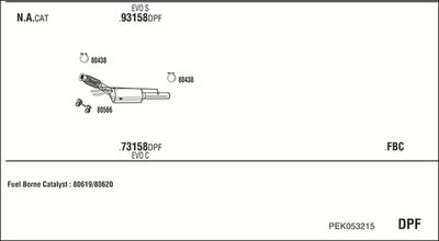 Układ wydechowy WALKER PEK053215