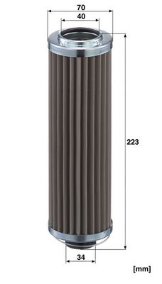 Hydraulisch filter (patroon) past: CLAAS  CLARK