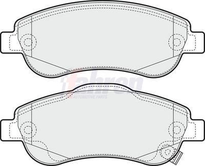 Fahren Brake Pad Set, disc brake FBP3320