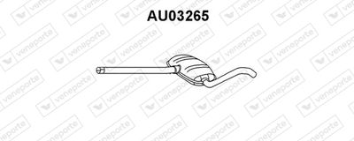 VENEPORTE AU03265 Глушитель выхлопных газов  для AUDI A6 (Ауди А6)