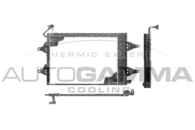 Конденсатор, кондиционер AUTOGAMMA 102783 для VW FOX