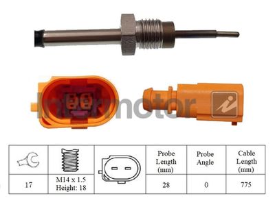 Sensor, exhaust gas temperature Intermotor 27144