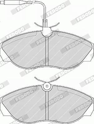 SET PLACUTE FRANA FRANA DISC FERODO FVR967 2