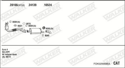 SISTEM DE ESAPAMENT WALKER FOK029968BA