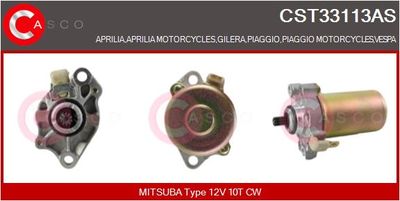 Стартер CASCO CST33113AS для GILERA RUNNER