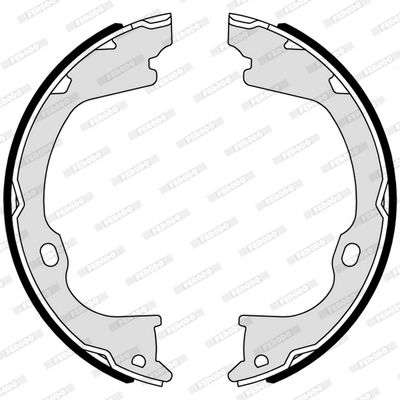 Bromsbackar, sats, parkeringsbroms FERODO FSB4169