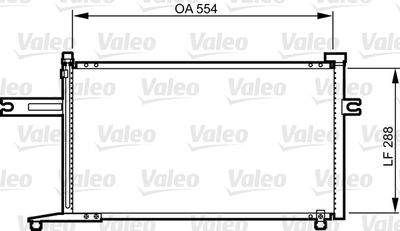 VALEO 814300 Радіатор кондиціонера для NISSAN MICRA (Ниссан Микра)