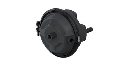 Siłownik hamulcowy (hamulce tarczowe) Typ 24. Długość tłoczyska 15 mm. Z mieszkiem gumowym. Wydatek siły: 8500 N / 6 bar