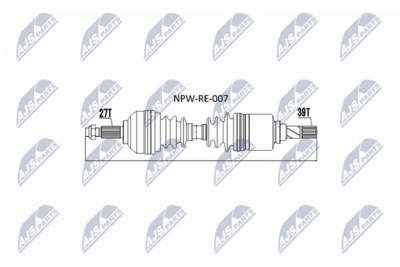 Wał napędowy NTY NPW-RE-007