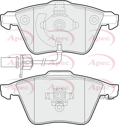 Brake Pad Set APEC PAD1355