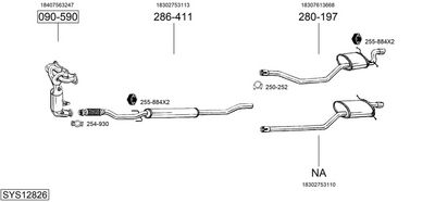 Изпускателна система BOSAL SYS12826