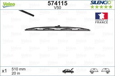 Balai d'essuie-glace VALEO — 510mm