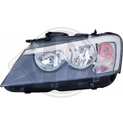 DIEDERICHS 1276980 Основная фара  для BMW X3 (Бмв X3)