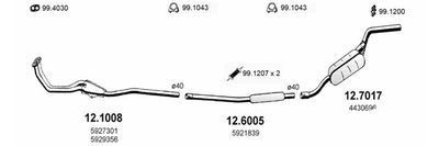 SISTEM DE ESAPAMENT ASSO ART0689