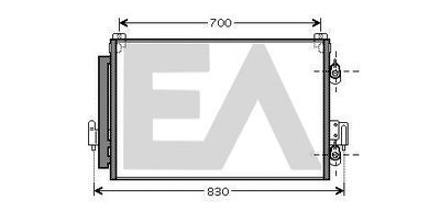 EACLIMA 30C51011 Радиатор кондиционера EACLIMA для MITSUBISHI SPACE