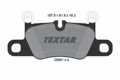 Brake Pad Set, disc brake 2569101