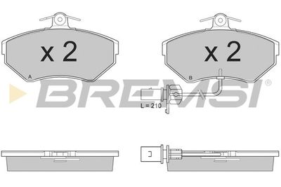 BREMSI BP2935 Тормозные колодки и сигнализаторы  для AUDI A4 B6 Avant (8E5) 2.5 TDI quattro