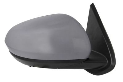 Zijspiegel Rechts (elektrisch, in reliëf, met verwarming, assistent rijstrookverandering, under-coated, met temperatuursensor) past: DACIA DUSTER II HM 10.17-10.23