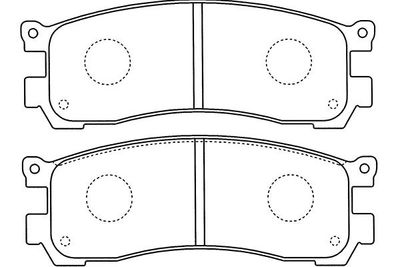 Kavo Parts Stabdžių trinkelių rinkinys, diskinis stabdys