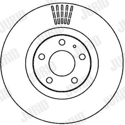 BREMSSCHEIBE JURID 562265JC 1
