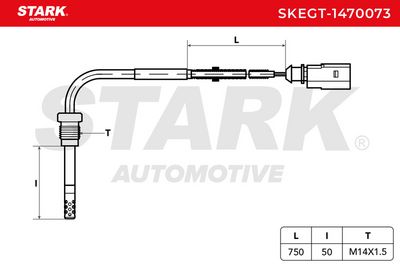 датчик, температура на изгорелите газове STARK SKEGT-1470073
