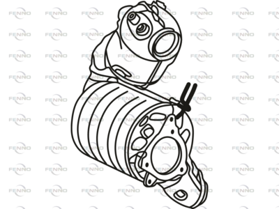Filtr sadzy / filtr cząstek stałych, układ wydechowy FENNO 208A02747R