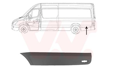 Ozdobná / ochranná lišta, boční stěna VAN WEZEL 5862429