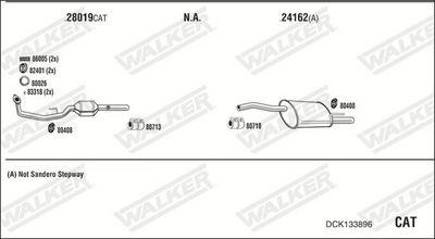 ABGASANLAGE WALKER DCK133896
