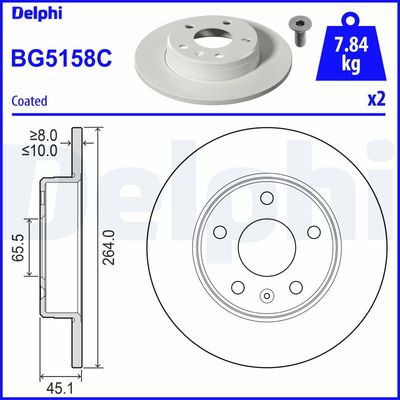 Brake Disc BG5158C