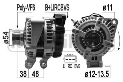 ERA 209291 Генератор  для LAND ROVER RANGE ROVER III (L322) 4.4 4x4
