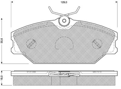 BREMSBELAGSATZ SCHEIBENBREMSE MTR MT608 0