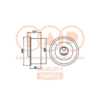 IAP QUALITY PARTS 127-13080 Натяжной ролик ремня ГРМ для NISSAN (Ниссан)