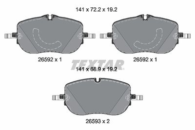 Brake Pad Set, disc brake 2659201