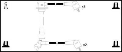 Комплект проводов зажигания LEMARK HOES762 для LEXUS LS