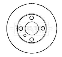 BORG & BECK BBD5733S Тормозные диски для BMW 1502-2002
