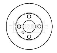 Тормозной диск BORG & BECK BBD5733S для BMW 1502-2002