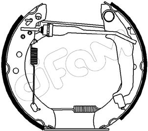 CIFAM 151-173 Ремкомплект барабанных колодок  для NISSAN MICRA II (K11) 1.0 i 16V