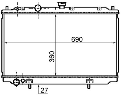 Radiateur - CR1077000S - MAHLE