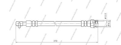 Тормозной шланг NPS M370A41 для MAZDA MX-5