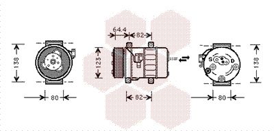 VAN WEZEL Kompressor, Klimaanlage (5900K113)