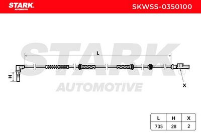 датчик, обороти на колелото STARK SKWSS-0350100